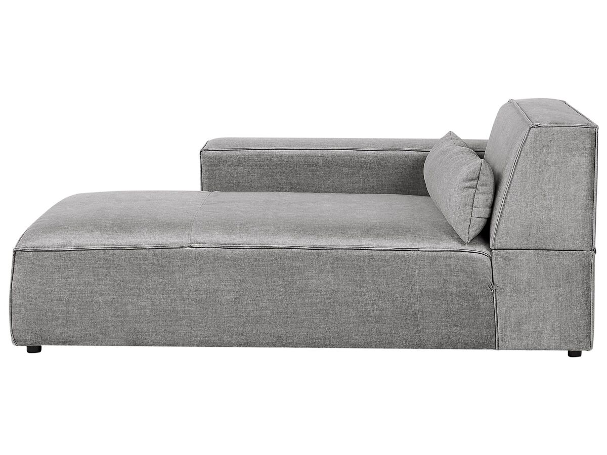 Beliani Chaise longue derecho Poliéster HELLNAR