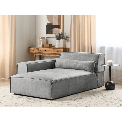 Beliani Chaise longue à direita Poliéster HELLNAR