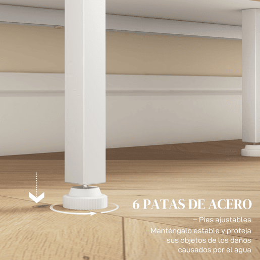 HOMCOM Aparador de Cozinha Moderno Móvel Auxiliar com Porta de Malha 4 Compartimentos Abertos e Estante Ajustável para Sala 120x37x81,5 cm Branco
