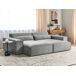 Beliani Chaise longue izquierdo Poliéster HELLNAR Beliani Chaise longue izquierdo Poliéster HELLNAR Gris