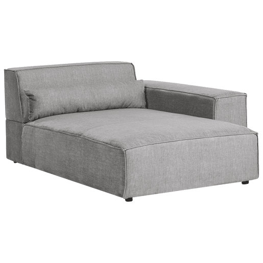 Beliani Chaise longue à esquerda Poliéster HELLNAR Beliani Chaise longue à esquerda Poliéster HELLNAR