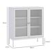 Aparador de Cocina Melamina de Madera HOMCOM Aparador de Cocina Melamina de Madera HOMCOM Blanco