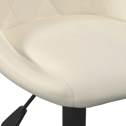vidaXL Bancos de bar 2 pcs veludo creme