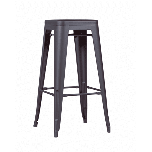 Banqueta metálica em aço lacado (76cm) - Bistro