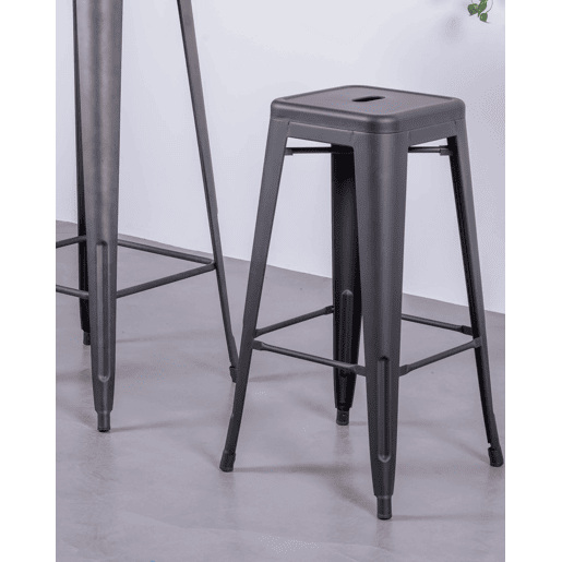 Banqueta metálica em aço lacado (76cm) - Bistro