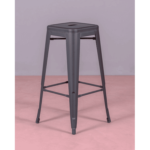 Banqueta metálica em aço lacado (76cm) - Bistro