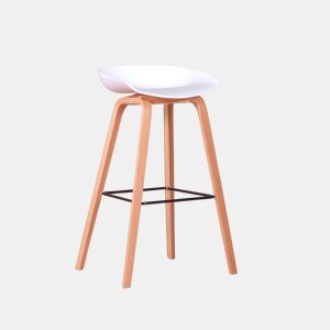 Banqueta nórdica com pés em madeira de faia (75cm) - Daxer