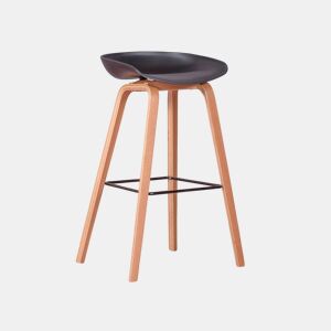 Banqueta nórdica com pés em madeira de faia (75cm) - Daxer