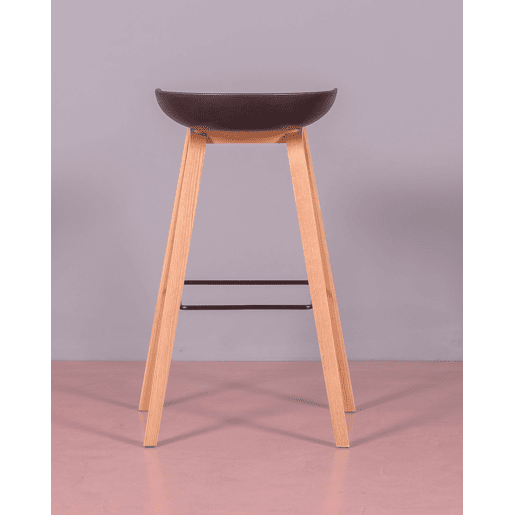 Banqueta nórdica com pés em madeira de faia (75cm) - Daxer