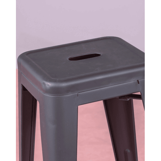 Lote de 4 bancos de metal com 66 cm de altura - Bistro