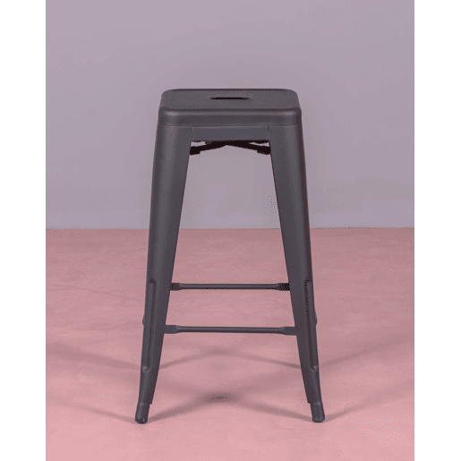 Lote de 4 bancos de metal com 66 cm de altura - Bistro