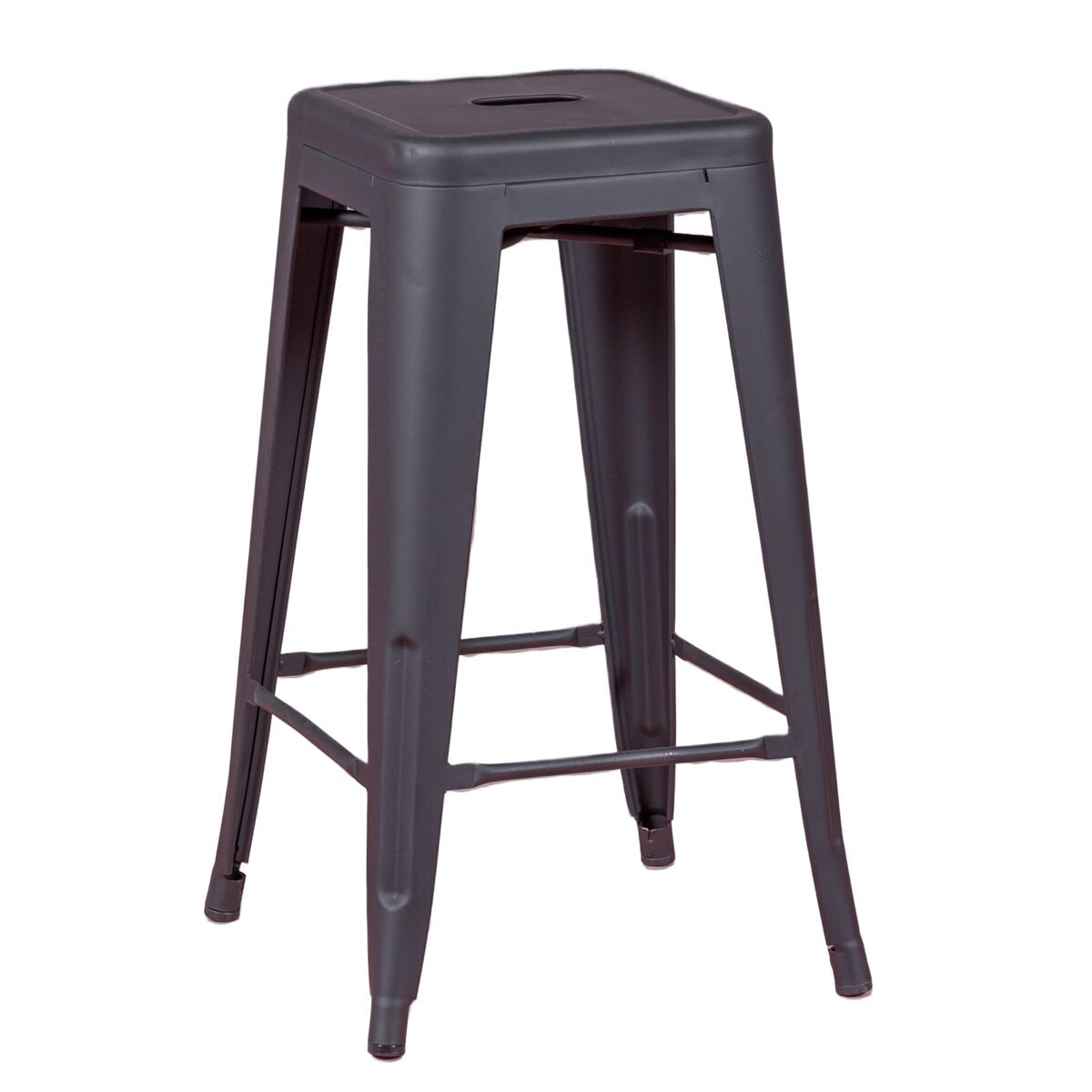 Taburete metálico apilable de acero (68cm) - bistro