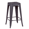 Banqueta empilhável de metal em aço (68cm) - Bistro