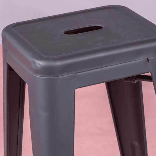 Banqueta empilhável de metal em aço (68cm) - Bistro