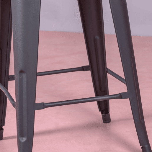 Banqueta empilhável de metal em aço (68cm) - Bistro