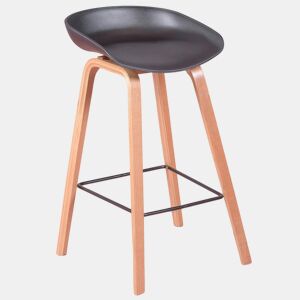 Banqueta nórdica com pernas em faia (63cm) - Daxer