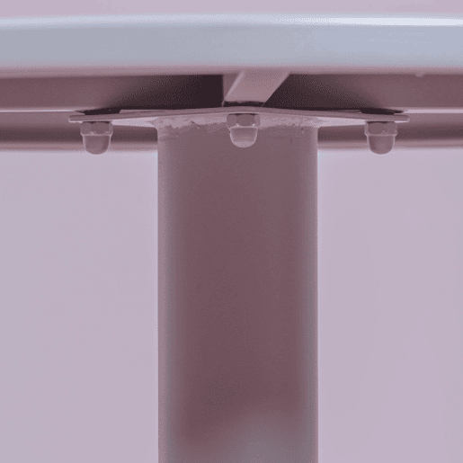 Mesa alta industrial em aço com 76 cm de altura - Brandon