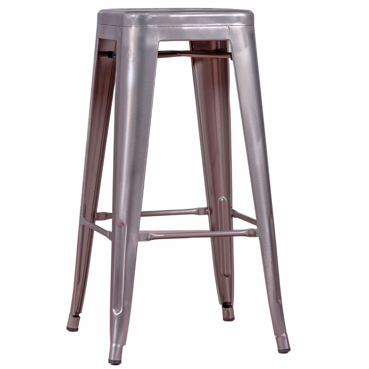 Taburete metálico apilable de acero (68cm) - bistro
