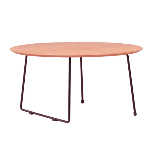 Mesa de centro redonda de carvalho (80cm) - Modin