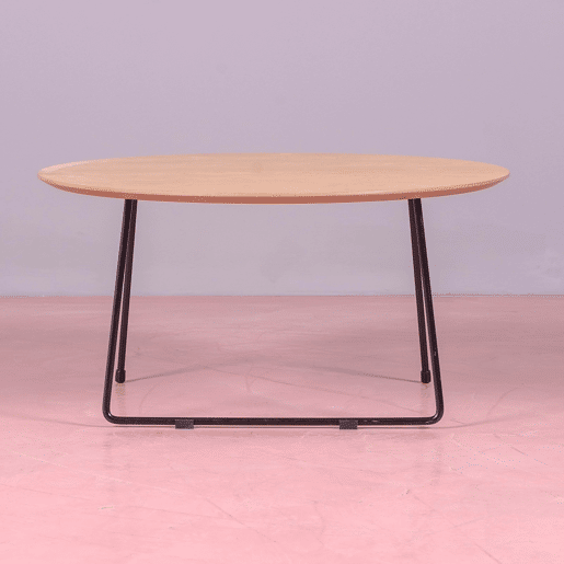 Mesa de centro redonda de carvalho (80cm) - Modin