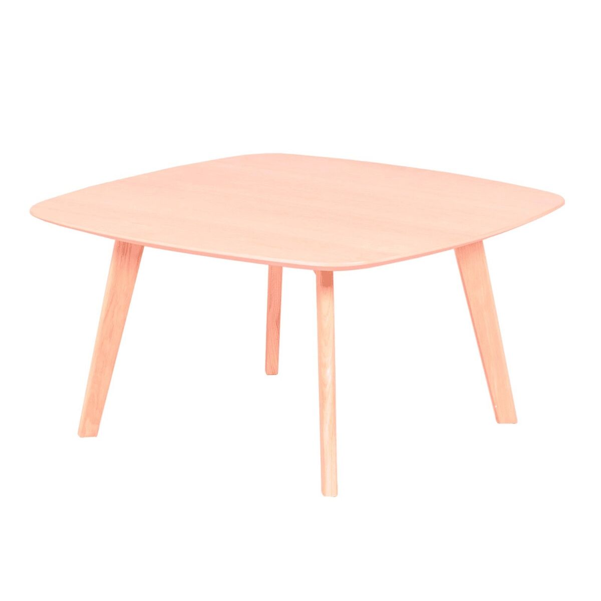 Mesa auxiliar cuadrada en madera de roble (80x80) - northpole