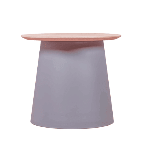 Mesa lateral redonda de madeira de carvalho (50cm) - Norway