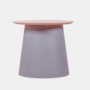 Mesa lateral redonda de madeira de carvalho (50cm) - Norway