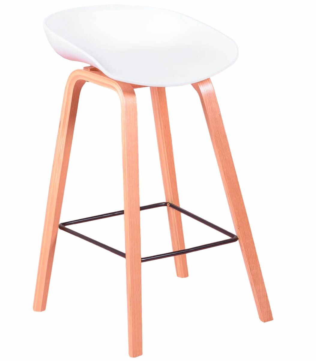 Taburete nórdico con patas de madera de haya  - Daxer