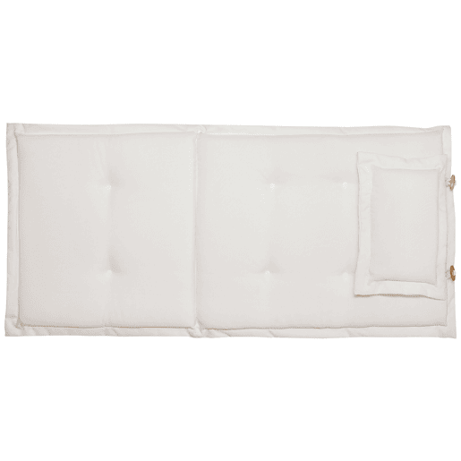 Conjunto de 2 almofadas de encostoassento MAUI 40 x 54 cm Branco creme