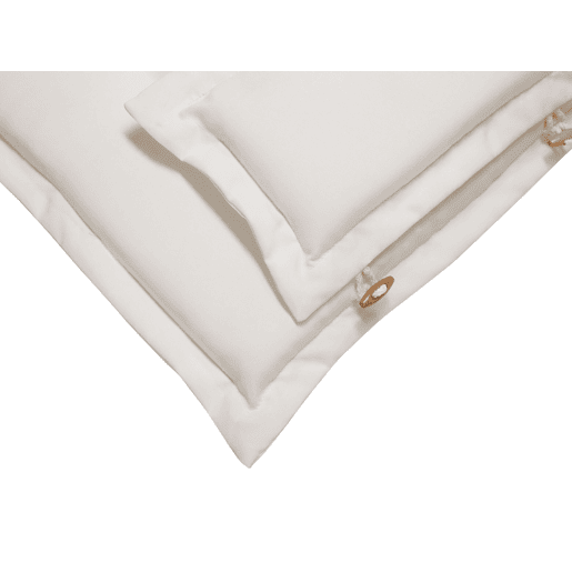 Conjunto de 2 almofadas de encostoassento MAUI 40 x 54 cm Branco creme