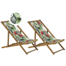 Beliani Cadeira loungerelax ANZIO