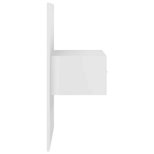 vidaXL Mesas de cabeceira montagem na parede 2 pcs branco