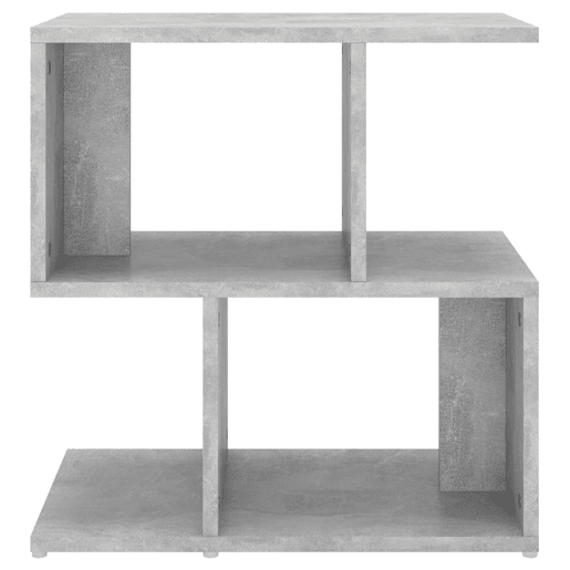 vidaXL Mesa de cabeceira derivados de madeira cinzento cimento