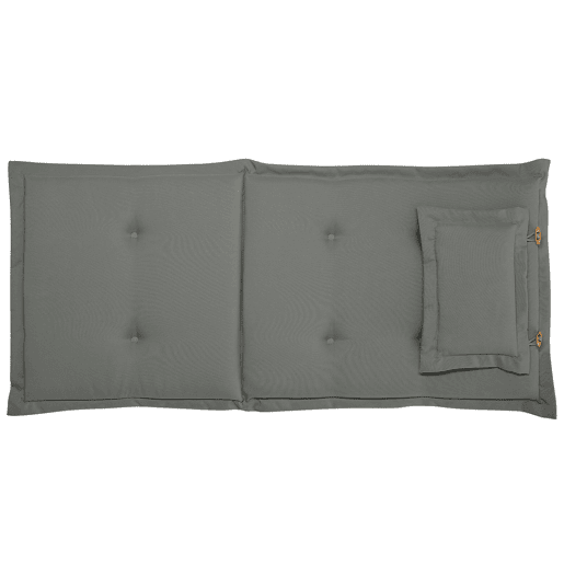 Conjunto de 8 almofadas de encostoassento MAUI 40 x 54 cm Cinzento