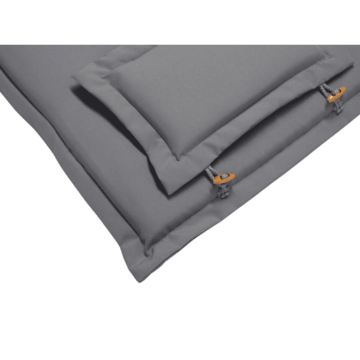 Conjunto de 8 almofadas de encostoassento MAUI 40 x 54 cm Cinzento