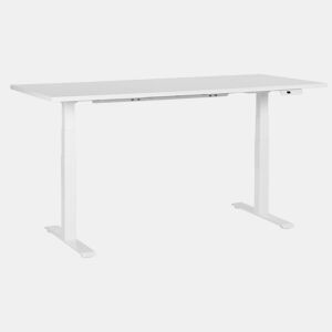 Secretária de pé ajustável eletricamente DESTINES Branco 180 cm 80 cm