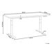Beliani Escritorio regulable Destines 180x80 Beliani Escritorio regulable Destines 180x80 Blanco