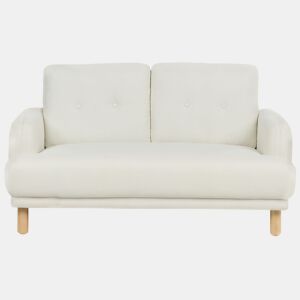 Sofá TUVE Tecido Branco creme 2 lugares