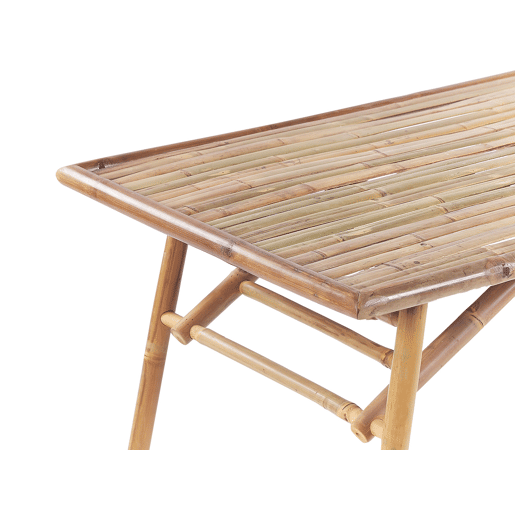 Mesa de refeição de jardim MOLISE 120 cm 69 cm Madeira de bambu Castanho claro