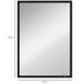 Espejo de Pared MDF, Vidrio HOMCOM, hogar - decoración Espejo de Pared MDF, Vidrio HOMCOM, hogar - decoración Negro