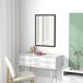 Espejo de Pared MDF, Vidrio HOMCOM, hogar - decoración Espejo de Pared MDF, Vidrio HOMCOM, hogar - decoración Negro