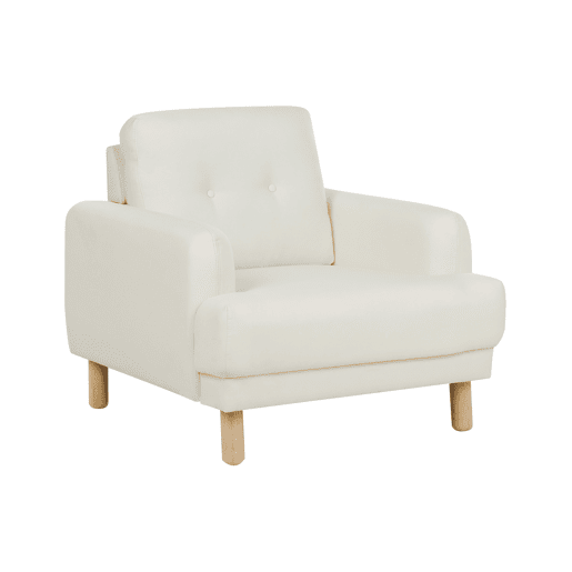 Poltrona TUVE Tecido Branco creme