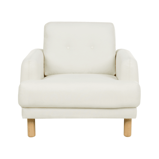 Poltrona TUVE Tecido Branco creme
