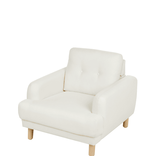 Poltrona TUVE Tecido Branco creme