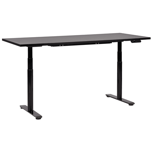 Secretária de pé ajustável eletricamente DESTINAS Preto 180 cm 80 cm