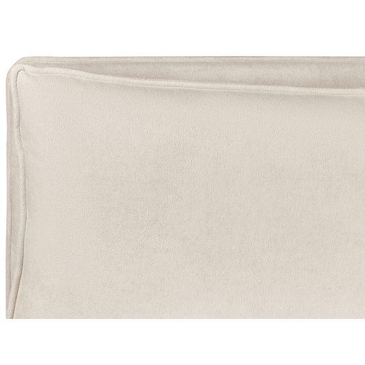 Cama baú Tecido BAJONNA 160 x 200 cm Creme claro