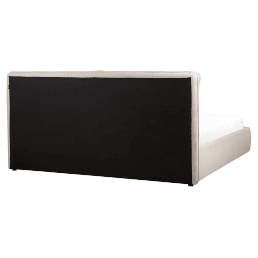 Cama baú Tecido BAJONNA 180 x 200 cm Creme claro