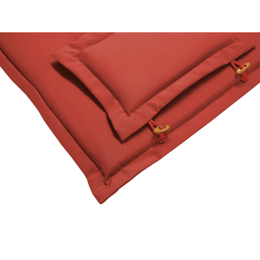 Conjunto de 8 almofadas de encostoassento MAUI 40 x 54 cm Vermelho escuro