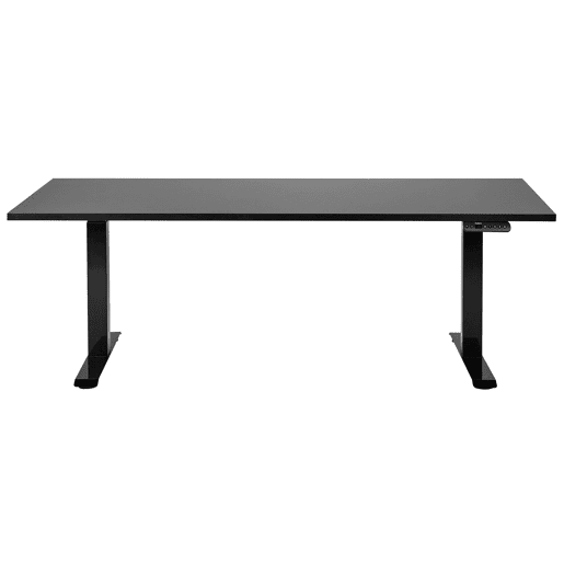 Secretária de pé ajustável eletricamente DESTINES Preto 180 cm 80 cm