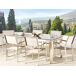 Beliani Conjunto de comedor GROSSETO Beliani Conjunto de comedor GROSSETO Blanco